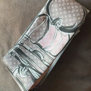 Louis Vuitton Pink and Gray twilly bandeau